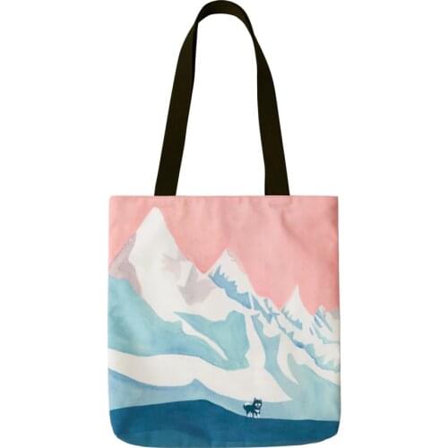 YIZISTORE original canvas shoulder bags with digital printing and embroidery for girls in VIEW series(FUN KIK)