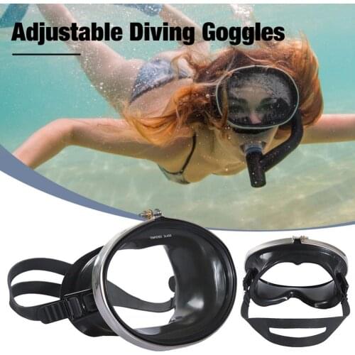 Swimming Goggles Waterproof Adjustable Diving Mask Men Women Goggles Equipment Swimming Snorkel Mask Silicone Full 2021 NEW
