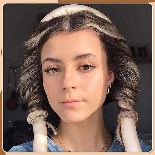 Heatless Curling Wand Headband Lazy Curling Iron Curling Tape Silk Curling Tape Heatless Hair Curling Tape Make Curly Hair