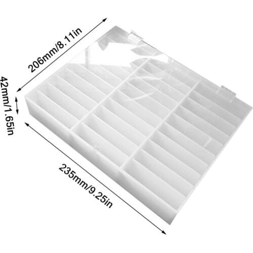 Fake Nail Tips Storage Box 30 Compartments Nails Art Decoration Container Display Case C1FF