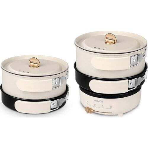 220V Portable Hot Pot Multifunction Electric Cooker Folding Non Stick Cooking Pot Set 1.2L Multicooker Sarten Electrica