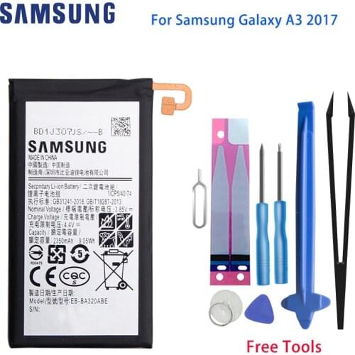 SAMSUNG A3 2017 Phone Battery EB-BA320ABE 2350mAh For Samsung Galaxy A3 2017 Edition A320 A320F A320Y A320FL A320F/DS Batteries