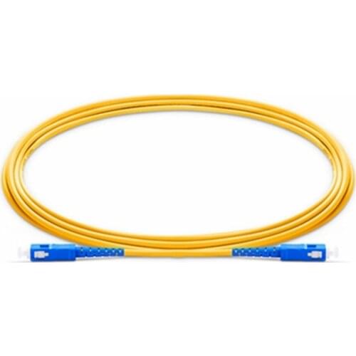 10PCS SC/UPC-SC/UPC Fiber Optic Patch Cord, 1 Meter Length SM G652D/G657A1/G657A2 SX 3.0MM Diameter LSZH Telecom Optical Jumper