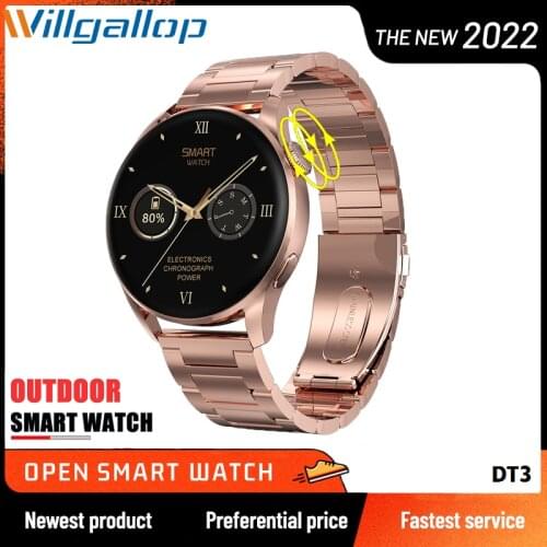 DT3 ECG+PPG Smart Watch 1.36inch 390*390 BT Call / Music IP68 Waterproof Men Heart Rate Monitor 100+ DIY Watch Face Android IOS
