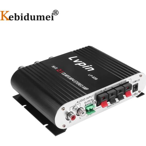 12V 20W HiFi Power Amplifiers CES FOR LVPIN Stereo Home Audio Digital Sound Amplifier 2.1CH House Super Bass