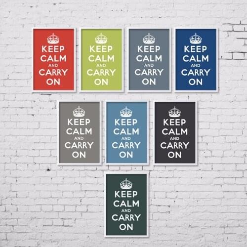 Inspirational English Keep Claim Creative Decorative Painting Office Hotel Bar Restaurant Library Living Room Poster Wall Art