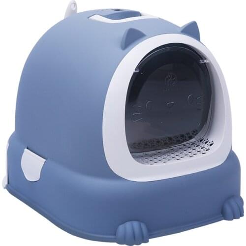 Fully Closed Cat Litter Box Cat Toilet Pull-out Drawer Cat Toilet Splash-proof Deodorant Cat Litter Box Automatic Odorless