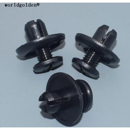 Worldgolden 100pcs Push-Type Retainer Door Trim Panel Retainer for Honda#91512-SM4-003(91512SM4003)