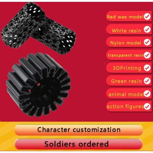 Placement resin 3D printing service nylon rod CNC lathe processing customized silicone vacuum cladding production