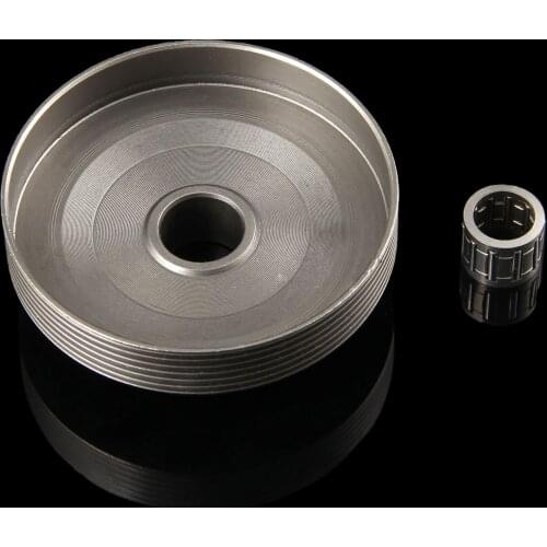 1PC Steel 4500 5200 5800 Chainsaw Sprocket Rim Clutch Drum One Body w/Needle Bearing Set for 45CC 52CC 58CC Chainsaw Tool Parts
