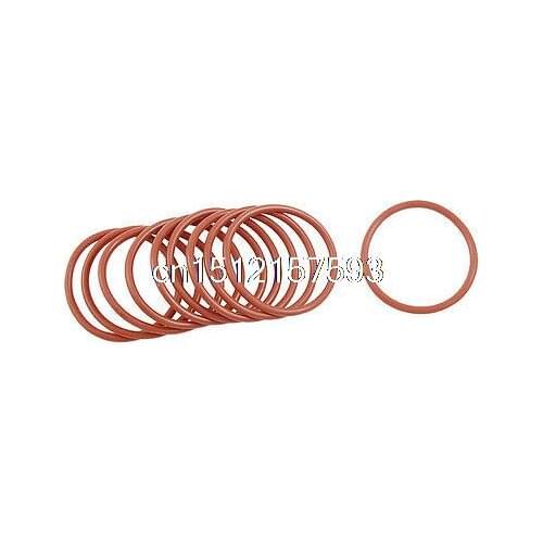 10 Pcs 38mm x 33mm x 2.5mm Silicone O-ring Oil Sealing Washers Grommet