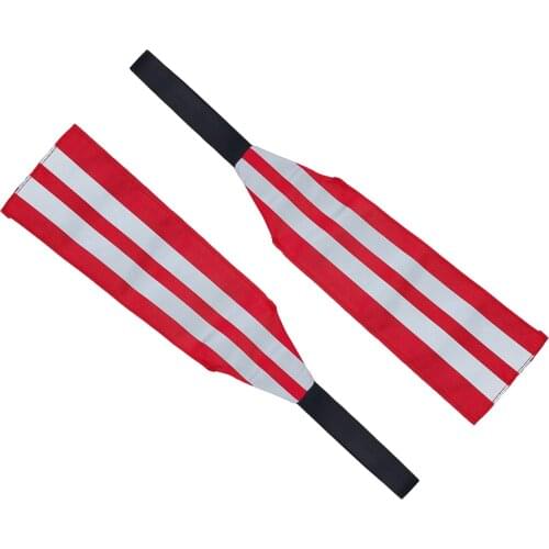 2x Tow Safety Flag Kayak Vehicle Roof Trailer Warning Strap Sign Indicator