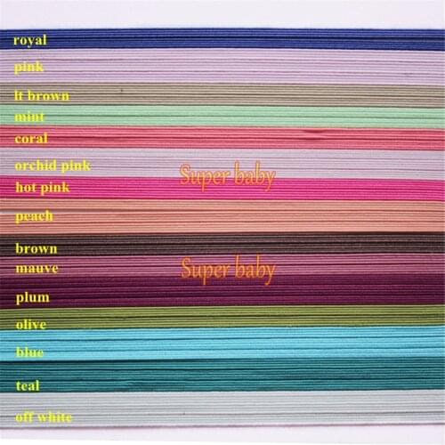200 Yards Per Color 1/8" 3mm Solid Skinny Elastics FOE Spandex Waist Band Stretch Rope Hair Tie Headband Dress Lace Trim Sewing