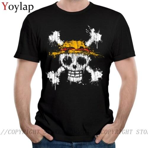 2017 Fashion Casual Skull T-Shirt Short Sleeve Tops & Tees Summer Autumn Crew Neck Cotton Fabric Male Black Tee Shirt One Piece