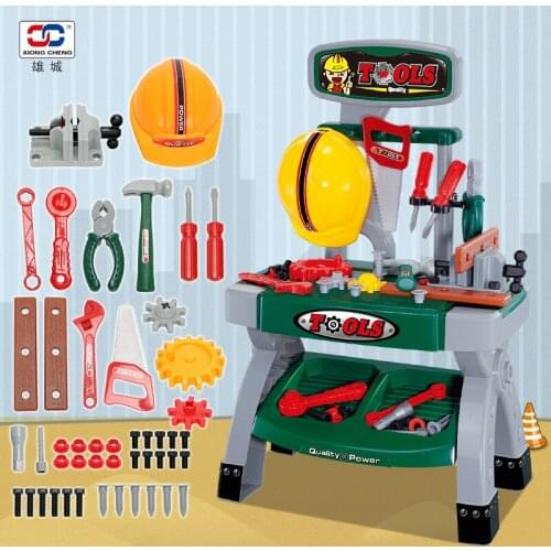 2017 New Arrival Kids Play Pretend Toy Tool Set Workbench Construction Workshop Toolbox Tools Toy Gifts For Children