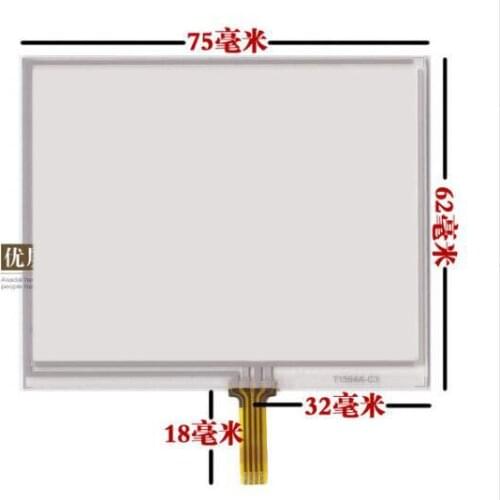 3.5 inch touch screen PDA handheld MP4 navigator LQ035Q1DG04 screen touch screen 75*62