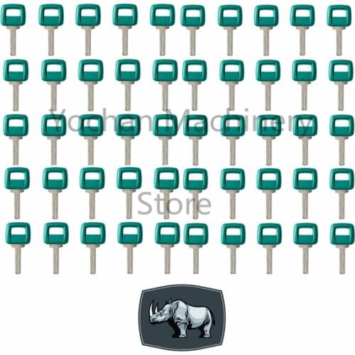 50 Pcs 17225331 11039228 Ignition Key For Volvo Articulated Hauler A20C A25C A30C A40 DA25D A35D A40D A25D
