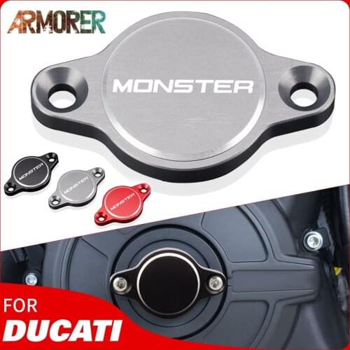 Motorcycle CNC Accessories Engine Oil Filter Cover Cap For Ducati Monster 696 795 796 797 821 1200 1200S 1200R 1100 Evo 2017