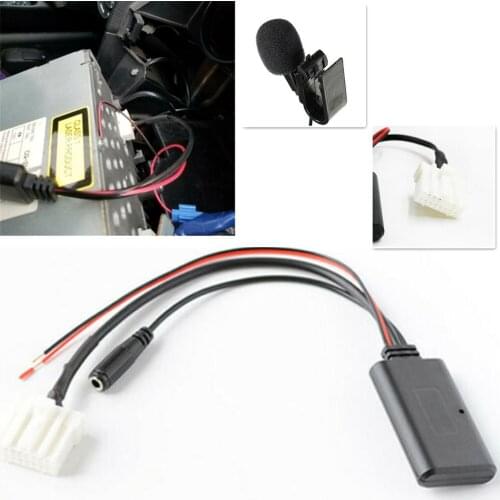 Car Car Bluetooth AUX Audio Cable Adapter Bluetooth Mic For Mazda 3 5 6 MX-5 RX-8 Stereo Radio