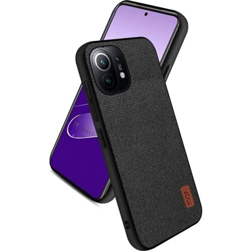 For Xiaomi Mi 11 Case Fabric Cloth Soft Silicone Back Cover MOFi Original Mi 10 Pro Global Luxury Shockproof Capas Coque