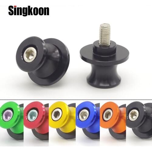 CNC Aluminum motorcycle Stand swingarm spools Slider 8mm For Kawasaki Z650 Z 650 2017 Yamaha FZ6 FZ-6 FZ 6 2004-2008 2005 2006