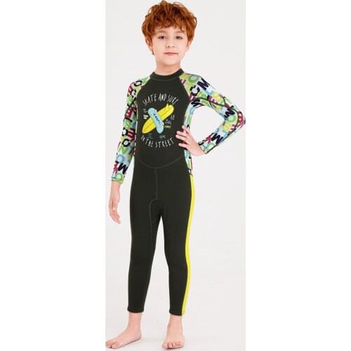 Kids Wetsuit Warm 2.5mm Neoprene Surfing Diving Suit Children Scuba Swimwear