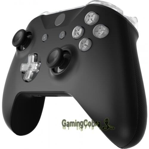 Transparent Clear Full Set Buttons Replacement Kits with Tools for XB One S & X Controller (Model 1708)