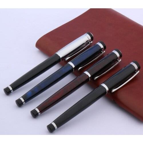 Office baoer 508 Supplies metal silver color red blue stainless steel black Rollerball Pen