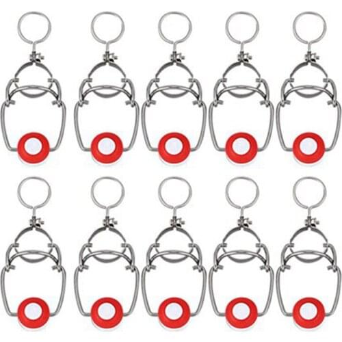 Practical 10Pcs ABS Reusable Sealable Cap Screw Cap Flip Top Stopper Household Brewing Wine Beer Bottle Stopper Fixture