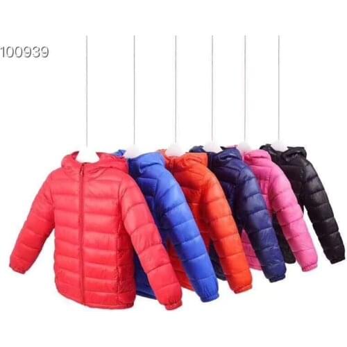 90% Duck Down Winter Down Jacket boy girl Child Kid Light Coat Hooded Thin Warm big boys Outerwears 2 4 6 8 10 12 14 Years