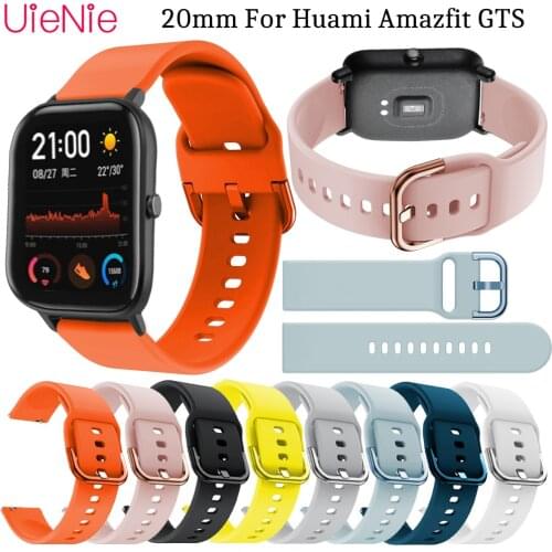 20mm Silicone Replacement Band For Huami Amazfit GTS Quick Release Bracelet For Samsung Galaxy Watch Active 2 Smart Watch Band