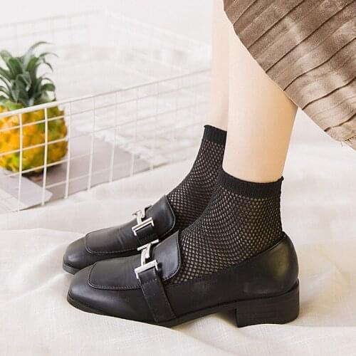 Silent Tree & Free Wind Women's Fishnet Socks