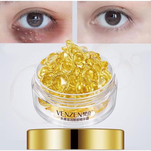 1Pcs Eye Serum Capsule Moisturizing Brighten Remove Dark Circles Anti-Puffiness Reduce Fine Lines Lift Sheep Placenta Skin Care
