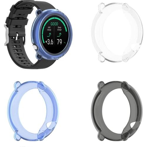 TPU Soft Edge Frame Glass Screen Protector Case Shell For Polar Ignite 2 Watch Ignite2 Sport Smartwatch Protective Bumper Cover