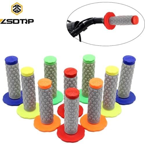 ZSDTRP 22mm 7/8" Silicone Soft Handle Bar Hand Grips for Pit Dirt Bike Motorcycle Handle Bar Hand Grips Handlebar