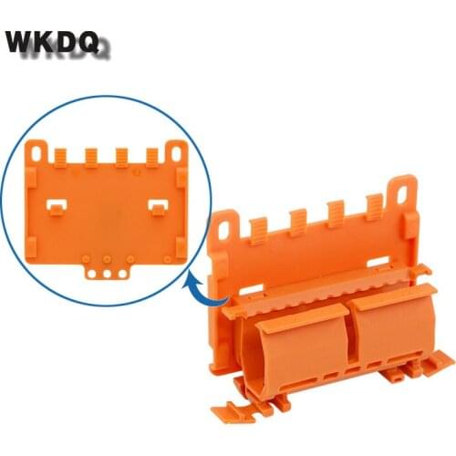 DIN Rail Terminal Block Bracket 222-500B Mounting Carrierr With Strain Relief Plate For 222 Fast Push-in Splicing Connectors