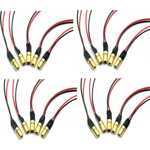 20pcs Mini 635nm 3mW 3VDC Orange-Red Laser diode Focusable laser Dot Module