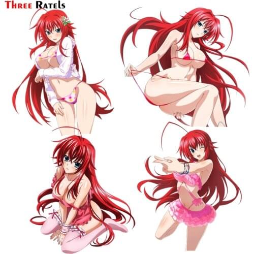 Three Ratels FC178 3D Sexy Uniform Girl High School DxD Funny Rias Gremory Render Vinyl Decal Waterproof Car Sticker Car-Styling