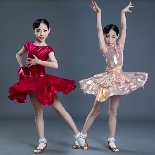 Girl Latin Dance Dress for Kids Competition Latin Dance Clothes for Girls Ballroom Dress Children Kid Dancing Costumes
