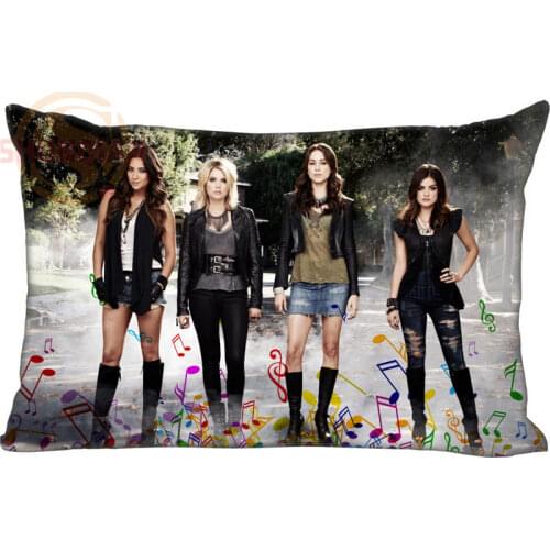 Pretty little liars Rectangle Pillow Cover Size 45x35cm (one side) Print Custom Zipper Polyester Cotton Pillowcase