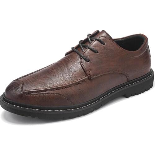 Designers Leather Casual Shoes Men Fashion Outdoor Leisure Footwear Man Comfortable Shoes Male Business Formal Shoes