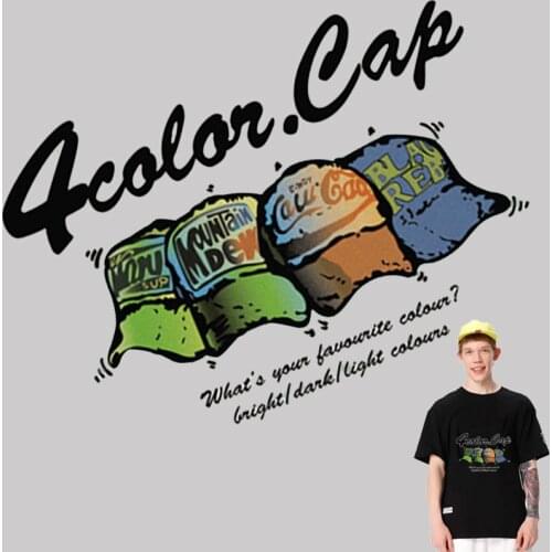 Hiippie hat logo patch Iron on transfers for Clothing stickers on fabric vinyl transfer badge iron on patches applique parches