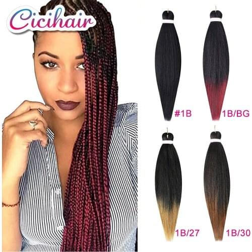 CICIHAIR Easy Jumbo Braids Hair Pre Stretched Braiding Hair Synthetic Fiber Braids Yaki Texture Hair Extensions Wholesale