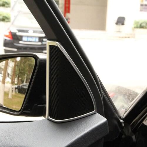 Matte Chrome Door Speaker Cover Trim Sticker For Mercedes Benz GLK X204 2009-2016 Car Styling Accessories