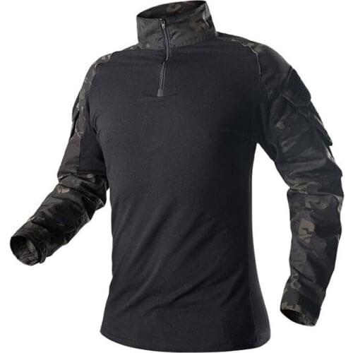 Outdoor Tactical Military Combat Hiking T Shirt Man Army Camouflage Long Sleeve Shirts Breathable High Quality Sport tops