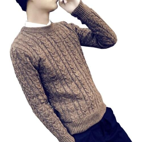 C1238 2020 new autumn winter Korean version students round neck personality mens fashion tide sweater cheap wholesale