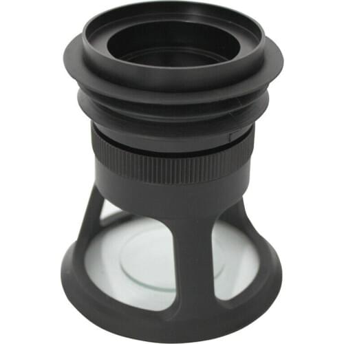 Desktop Cylinder Magnifier Scale Loupe 5x Fingerprint Comparison Printing Helping Hand Scaled Magnifying Glass