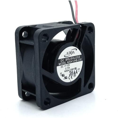 2pcs AD0412HB-C50 For Adda 4020 40mm DC 12V 0.11A For Video Surveillance Camera Small Cooling Fan