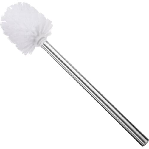 Stainless Steel WC Bathroom Cleaning Toilet Brush Head Holder Toilet Brush White Head Holders Cleaner Bathroom Cleaning Tools