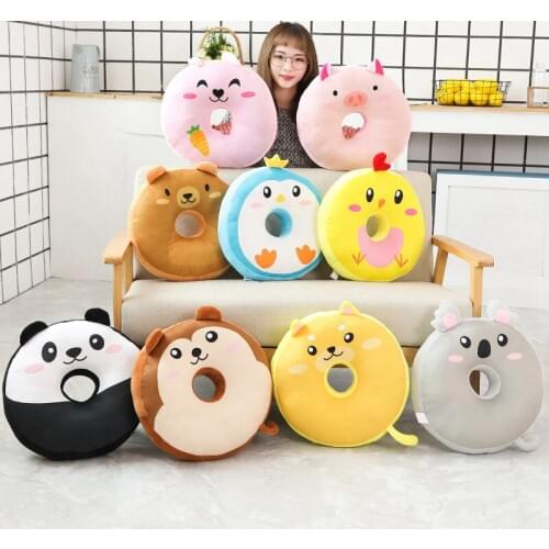 Cat plush cushions pillow penguin pig panda bear animal pillow toys Kids Gift Home Decor For Christmas